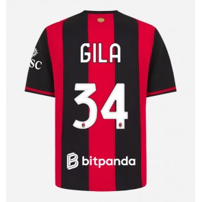 AC Milan Mario Gila #34 Domaci Dres 2026-27 Kratak Rukavima